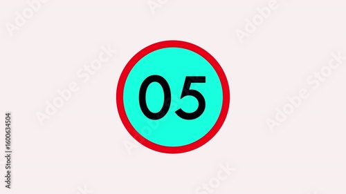 Countdown Digital Clock Animation 10 to 0 second Countdown digital clock timer, Modern countdown clock with black background.