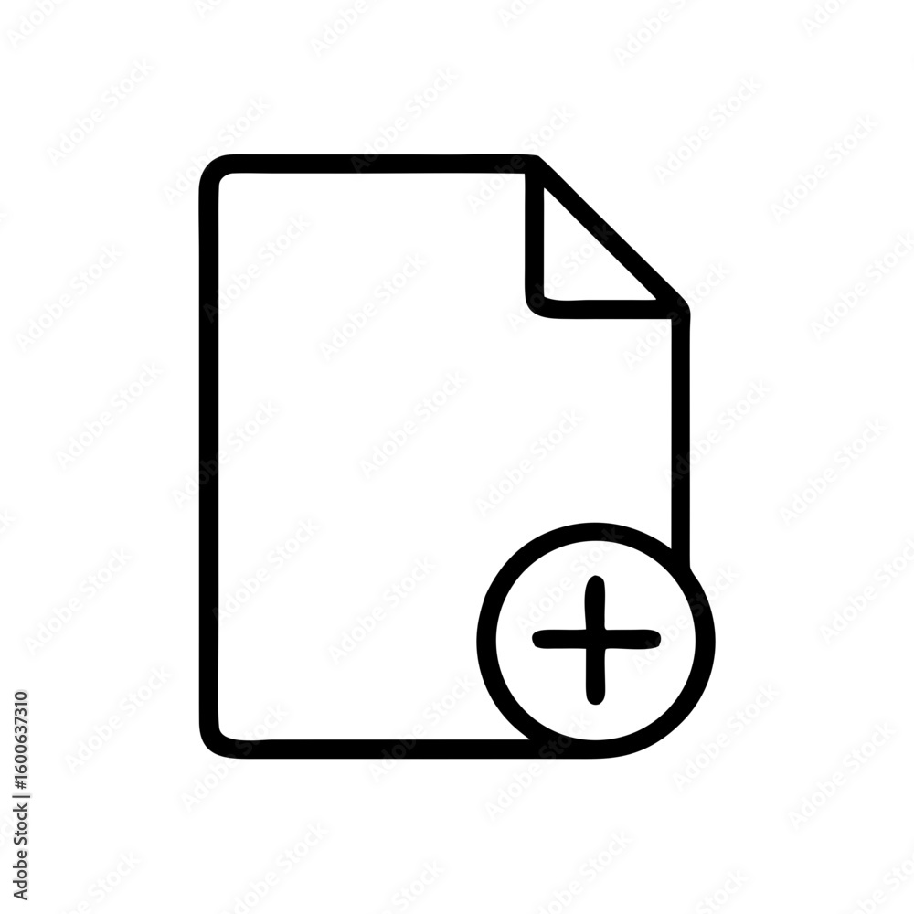 Outline Add File Icon for Document Management and Digital Uploads
Outline Add File Icon for Document Management and Digital Uploads