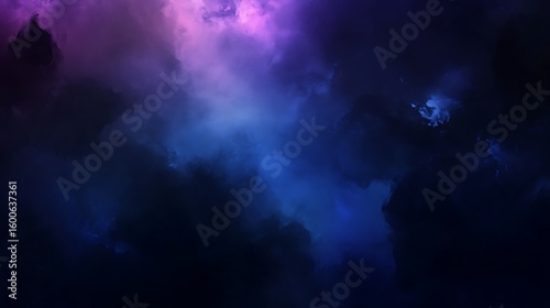 Wallpaper Mural Moody abstract background with dark clouds and blue and purple hues for creative projects Torontodigital.ca