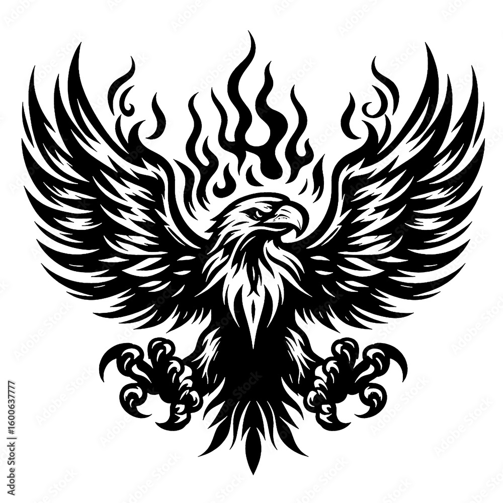 Fototapeta premium eagle tattoo design