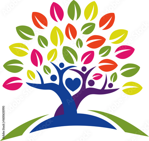 Customized Tree Vector Bonding Logo