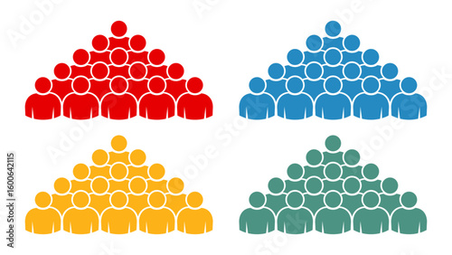 Symbol, ikona ludzi. Plik wektorowy.