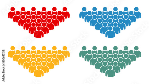 Symbol, ikona ludzi. Plik wektorowy.