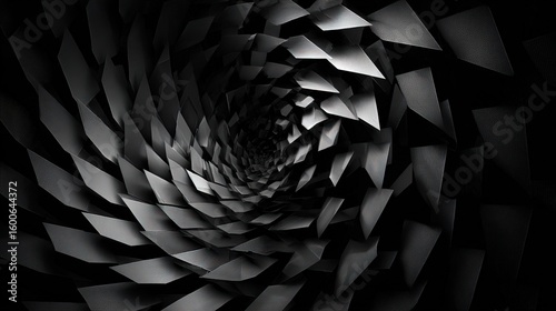 Abstract Geometric Spiral Design