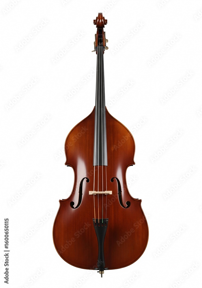 Obraz premium Double Bass on white background isolated