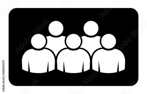 Symbol, ikona ludzi. Plik wektorowy.