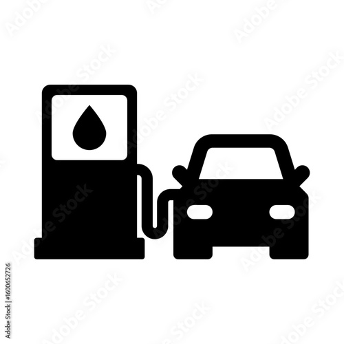car refueling gas station icon
