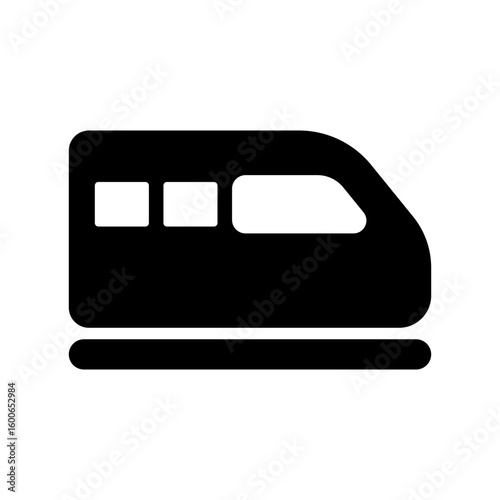 high speed train transport icon
