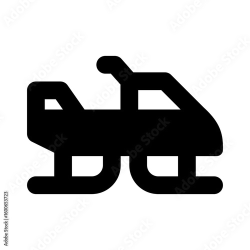 snowmobile winter sports vehicle icon
