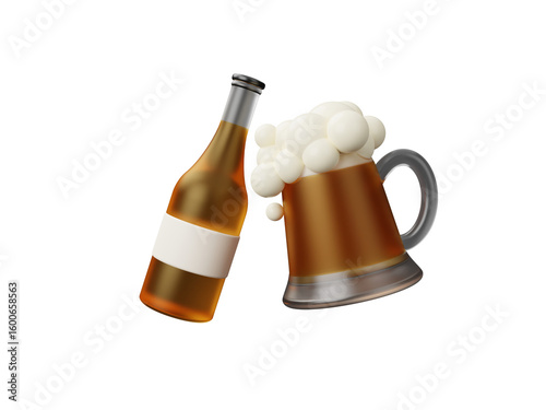 Photography International beer day icon isolated on transparent background, background beer day party happy toast birthday pub group icon festival concept