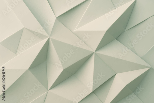 Refined Clay 3D Origami Paper Folds Background
