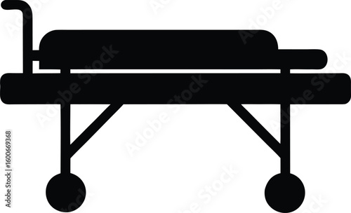 Medical Gurney Silhouette
