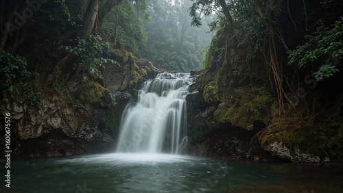 Sight of a tiny waterfall