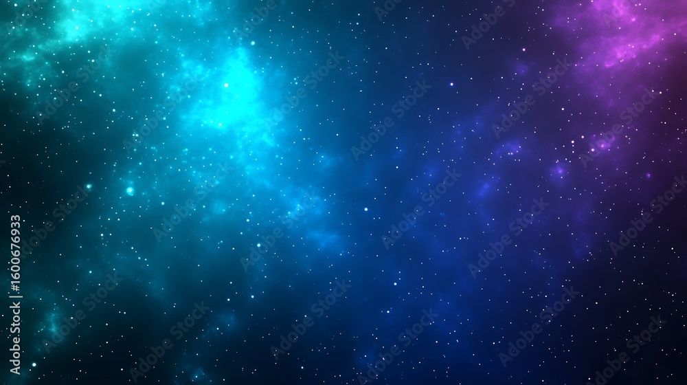 Fototapeta premium Space background with nebula clouds and stardust field perfect for presentations and designs