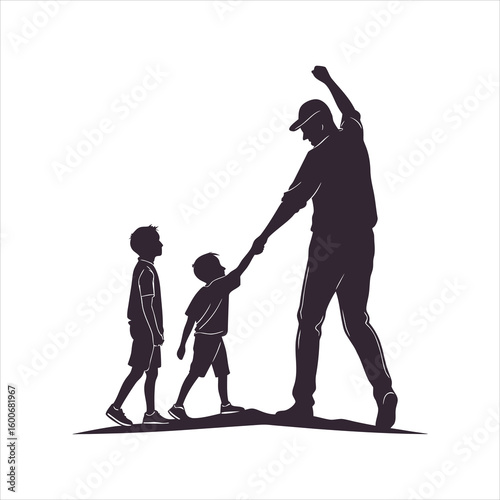 brothers  silhouette
