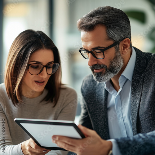 A financial advisor is showing a retirement plan chart.