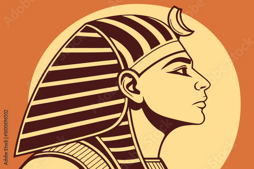 Egyptian pharaoh illustration ancient egypt artwork egyptian culture pharaoh king egyptian history art design