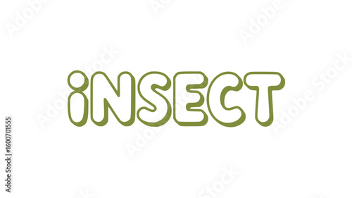 Insect Word Art.