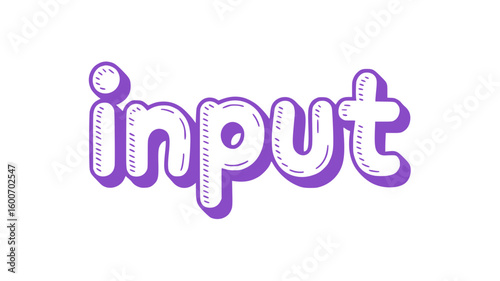 Hand-drawn Input Text.