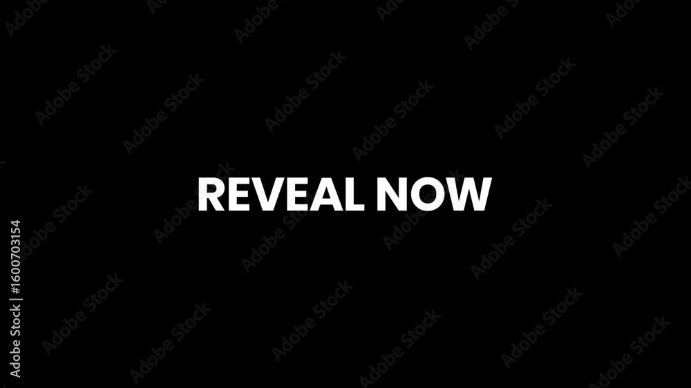 Reveal Now – Mystery Theme Promo Text Animation in 4K Reveal Now – Mystery Theme Promo Text Animation in 4K