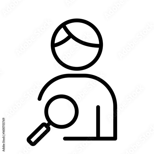 Candidate search - human resources icon