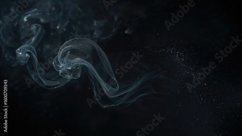Fog forming naturally on a black surface