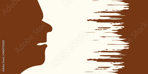 Chocolate background of Modern poster, dynamic splashes and drops. Vector illustration in a flat style of minimalism EPS.10