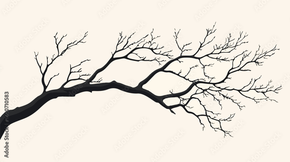 Detailed Tree Branch Vector Isolated Illustration for Graphic Design Projects Detailed Tree Branch Vector Isolated Illustration for Graphic Design Projects