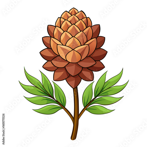 vector illustration of a flower plant