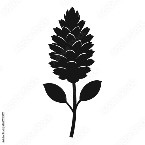 black and white flower