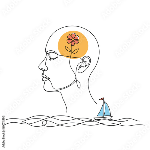 Mindful exploration of inner growth and personal journey aboard a small sailboat