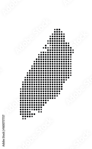 фотографія Symbol Map of the Island Texel (The Netherlands) showing the island with just a