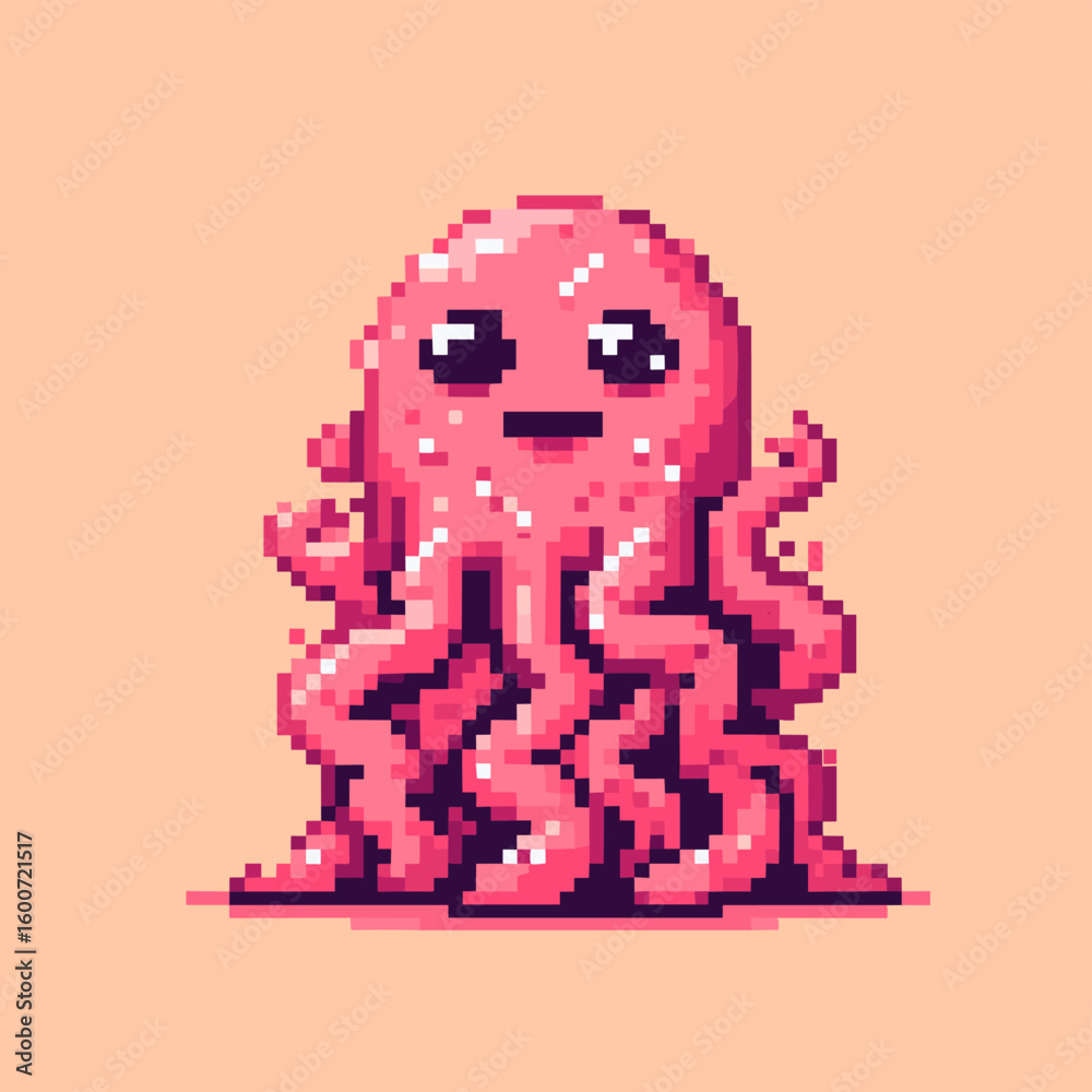 Fototapeta premium Cute yet strange character for monster packs.