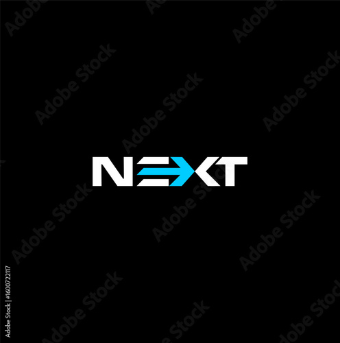 Next typography logo template vector, suitable for your design need, logo, illustration, animation, etc.
