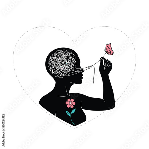 Transforming inner chaos through gentle connection and blooming hope