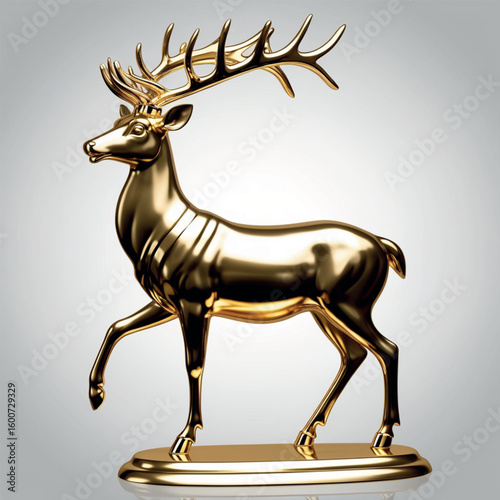 golden deer charisma isolated