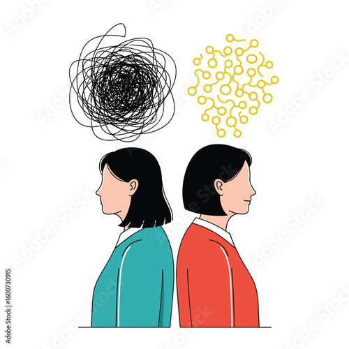 Understanding different mental states and cognitive processes through visual metaphors