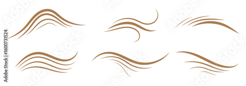 Doodle wind line sketch set. Hand drawn doodle wind motion, air blow, swirl elements. Sketch drawn air blow motion, smoke flow art, abstract line. Isolated on Dark background . vector illustration.