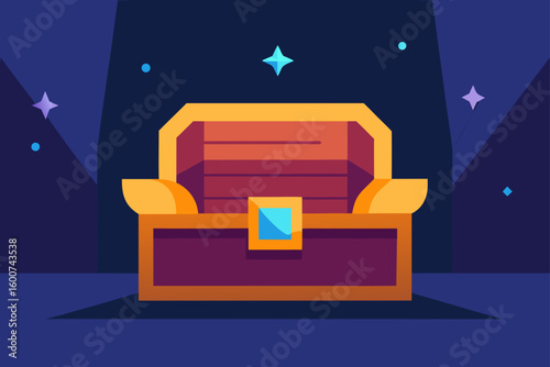 Magical Hoard Room With Chest Sparkle