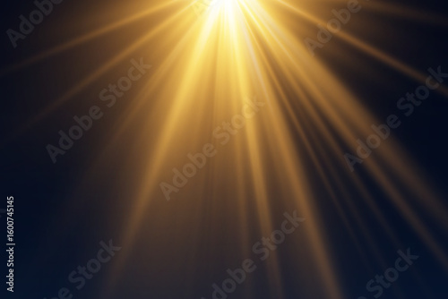 Realistic glowing flash, sun rays with explosion effect.
