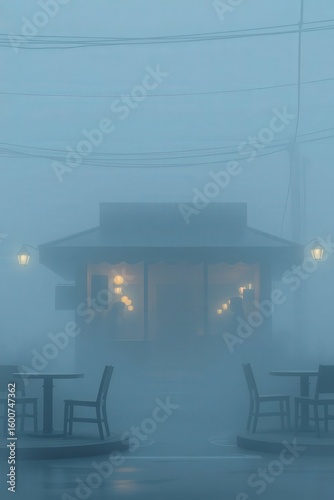 gazebo in the morning