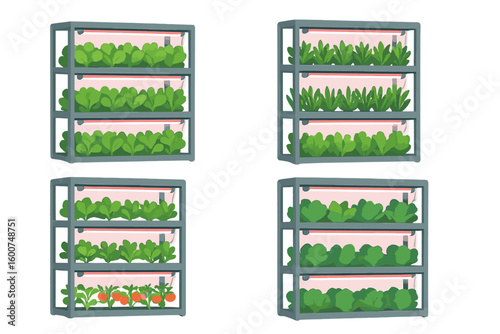 Indoor vertical garden system for growing fresh vegetables and herbs in limited spaces