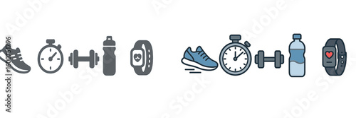 Fitness essentials for an effective workout routine with equipment and accessories