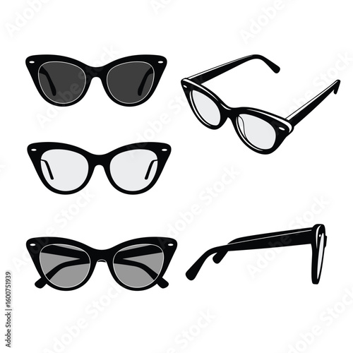Retro cat eye eyeglasses frames for fashionable vintage eyewear styles
