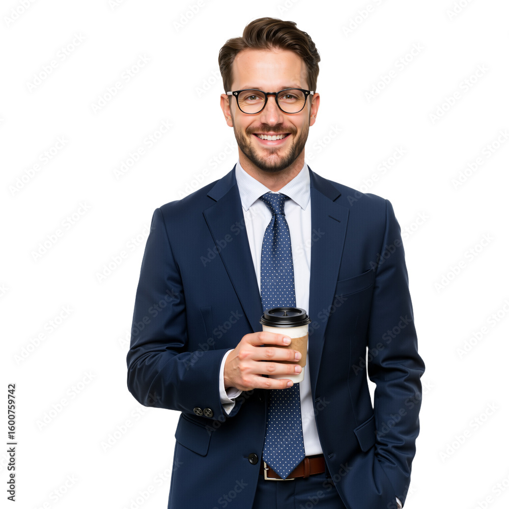Professional with Coffee: Confident, Approachable, and Positively Engaged Professional with Coffee: Confident, Approachable, and Positively Engaged