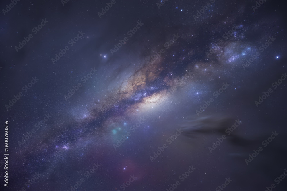Fototapeta premium Cosmic dust clouds and star clusters galaxy stars