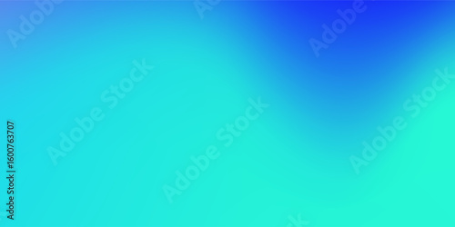 Konstfotografi Gradient background featuring smooth transitions between shades of blue and cyan, creating a calming and contemporary abstract aesthetic perfect for design, decor, and digital use