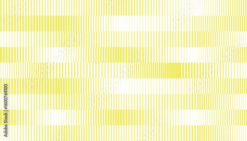 An abstract and modern pattern composed of varying vertical pale yellow lines against a white background.