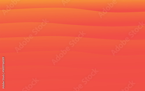 Warm Orange Gentle Curve Abstract