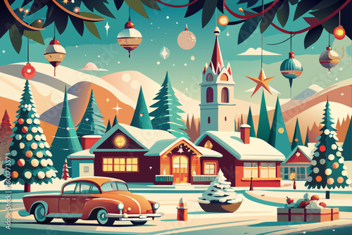 santa claus in the city